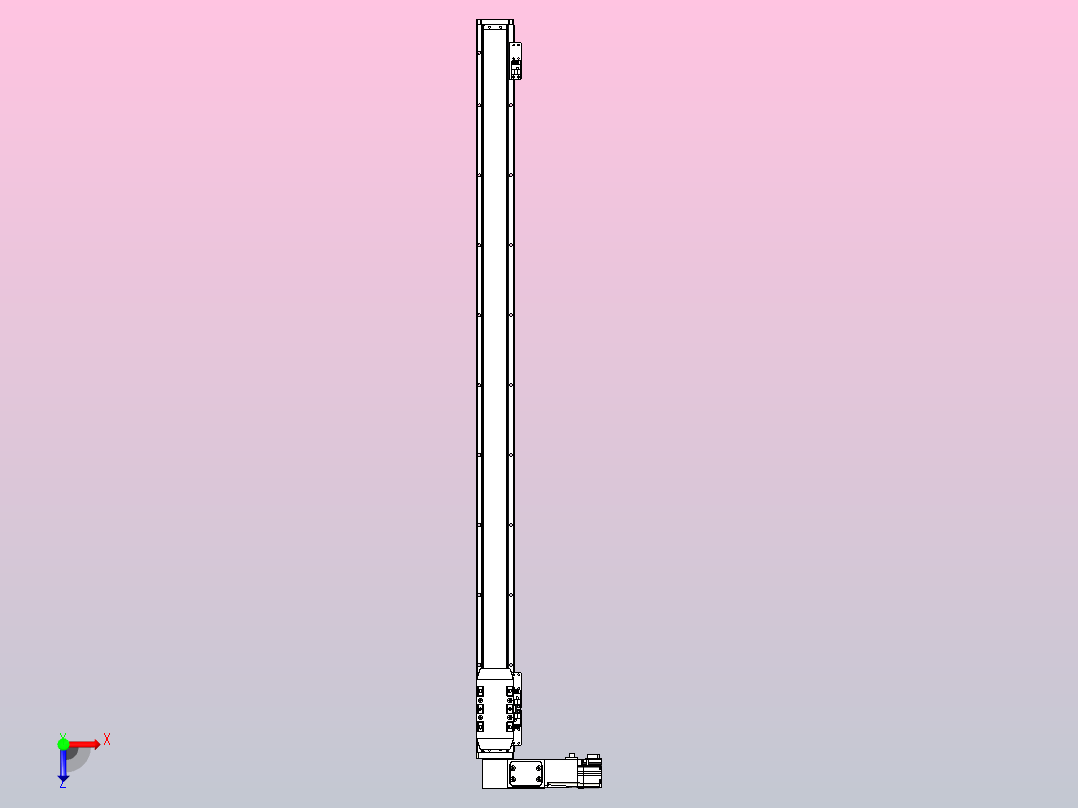 机器人皮带驱动直线轴TPA-GCB-50-P42-L900-DL-M10-N3俯视图
