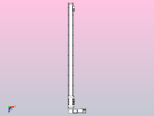 机器人皮带驱动直线轴TPA-GCB-50-P42-L900-DL-M10-N3俯视缩略图