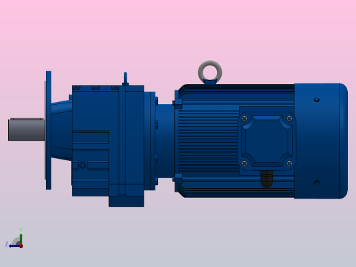 RF167法兰轴伸式安装斜齿轮减速机RF167-Y110-4P-315S-M1-0°-Φ660右视缩略图