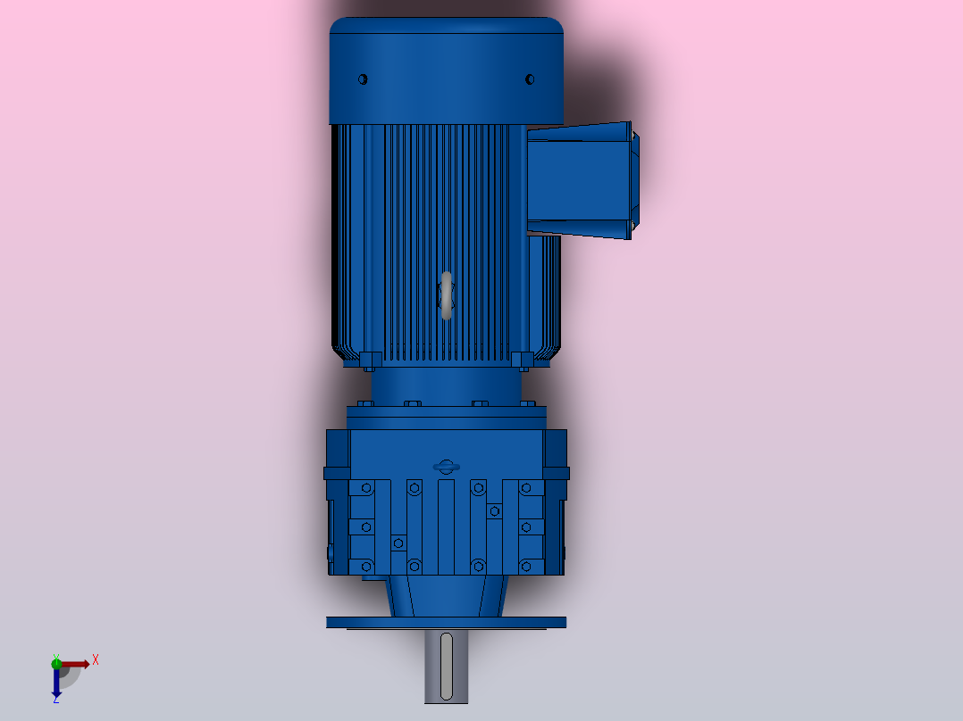 RF167法兰轴伸式安装斜齿轮减速机RF167-Y110-4P-315S-M1-0°-Φ660俯视图