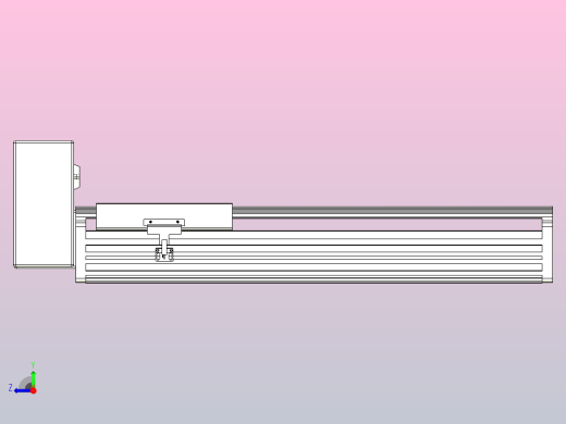 皮带直线轴半封闭可选导轨TPA-HNB-202D-140-L350-RU-C-P75-N3右视缩略图