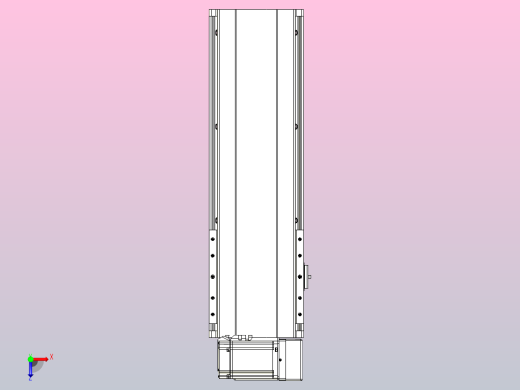 皮带直线轴半封闭可选导轨TPA-HNB-202D-140-L350-RU-C-P75-N3俯视缩略图