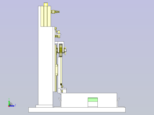 一种异形工件均匀固定机构3D图纸左视缩略图