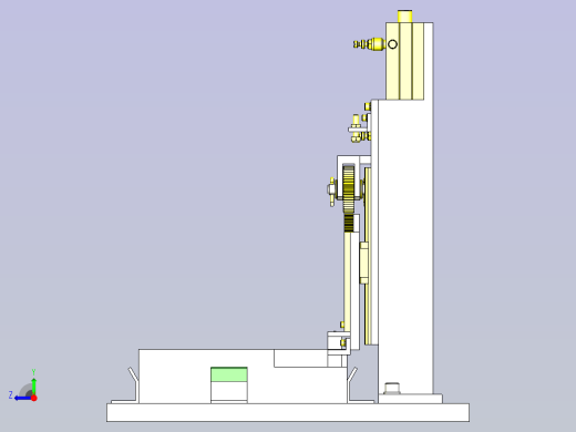 一种异形工件均匀固定机构3D图纸右视缩略图