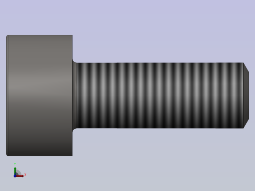 GB／T70．1-2000内六角圆柱头螺钉M3×8(8．8级)前视缩略图