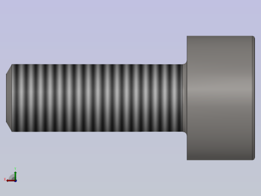 GB／T70．1-2000内六角圆柱头螺钉M3×8(8．8级)后视缩略图