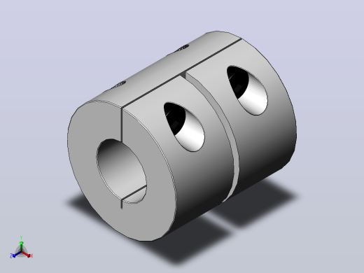 LK13系列 夹紧螺丝固定微型刚性联轴器[SLK13-C40]正等轴测缩略图
