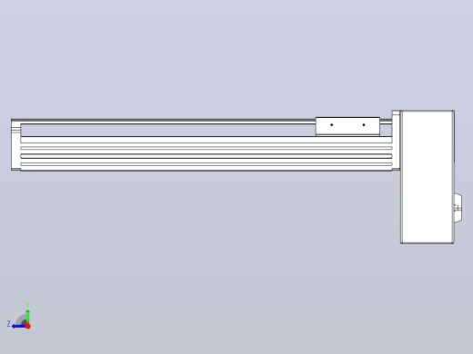 皮带直线轴半封闭可选导轨TPA-HNB-85D-90-L300-LP-C-P20-N3右视缩略图