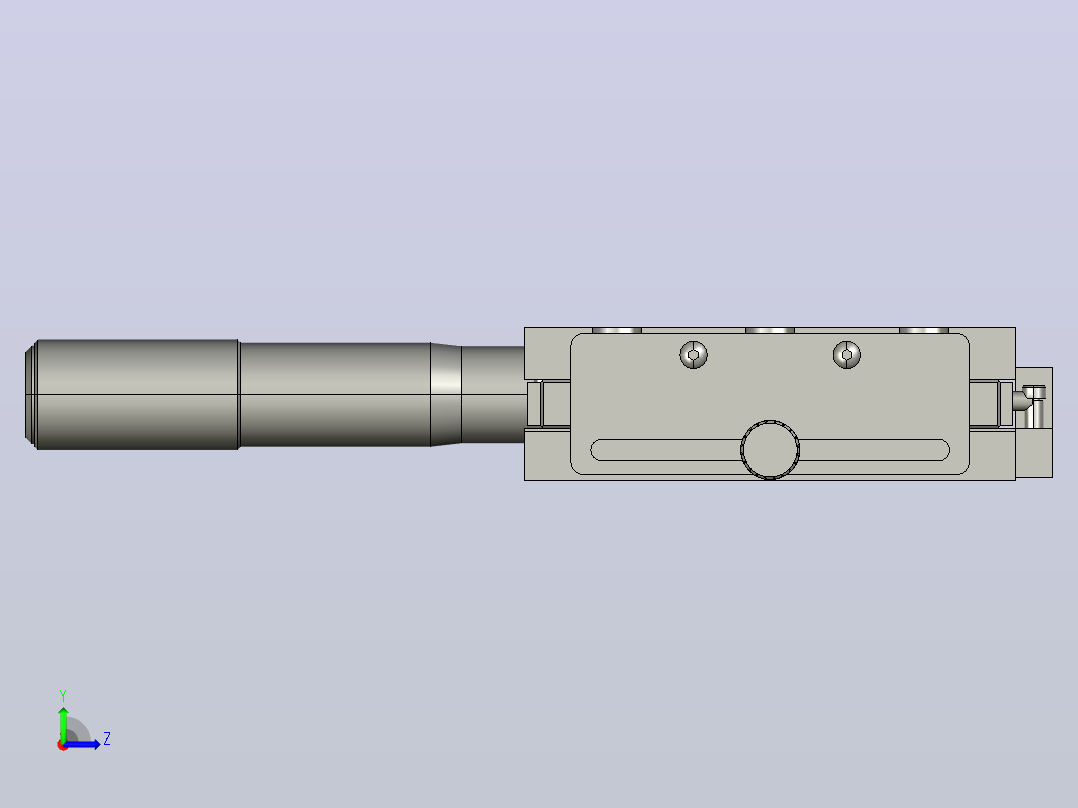 气动线性定位工作台MX80MT02C3D20X4系列左视图