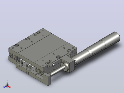 气动线性定位工作台MX80MT02C3D20X4系列正等轴测缩略图