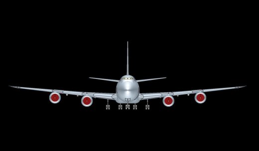 747-8F货机实体装配模型缩略图