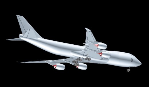 747-8F货机实体装配模型缩略图