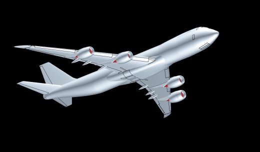 747-8F货机实体装配模型缩略图