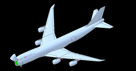 747-8F货机实体装配模型缩略图