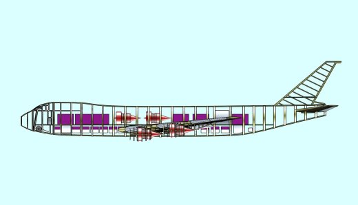 747-8F货机实体装配模型缩略图