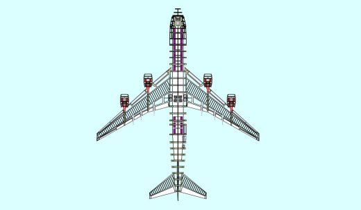 747-8F货机实体装配模型缩略图