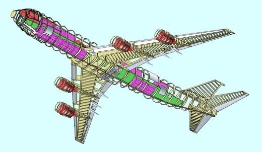 747-8F货机实体装配模型缩略图