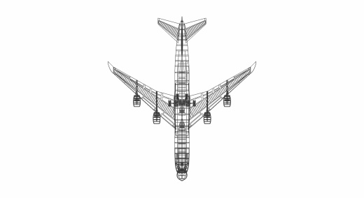 747-8F货机实体装配模型缩略图