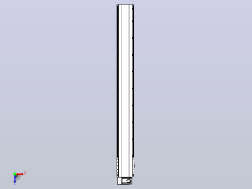 皮带直线轴半封闭可选导轨TPA-HNB-202D-140-L1700-LU-C-P75-N3俯视缩略图