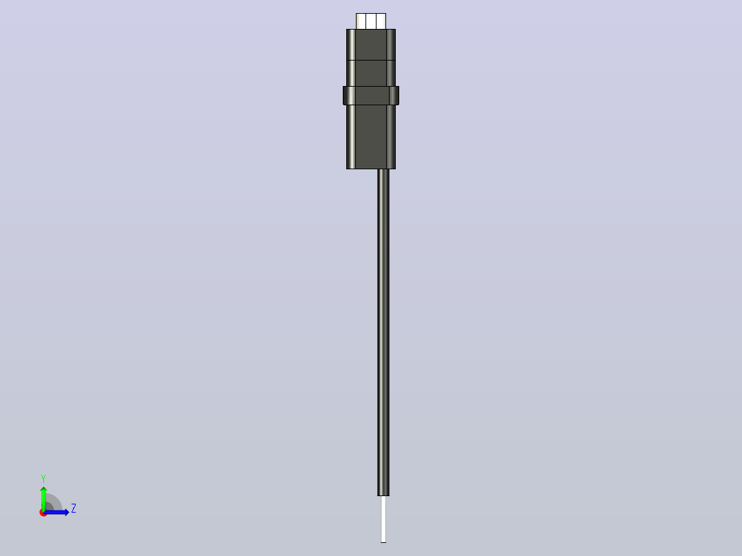 4线母USB型连接器左视图