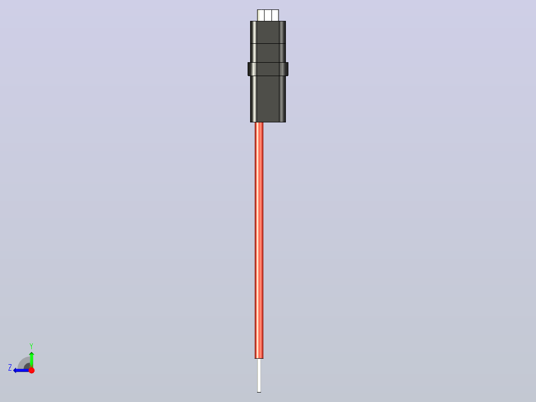 4线母USB型连接器右视图