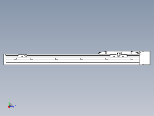 滚珠丝杠直线轴内置导轨TPA-GCR-150-2010C-L550-ML-M75-N3左视缩略图