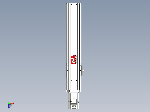 日规模组半封闭丝杆TPA-HNR-85S-1610C-L300-M-Y-P20-N3俯视缩略图