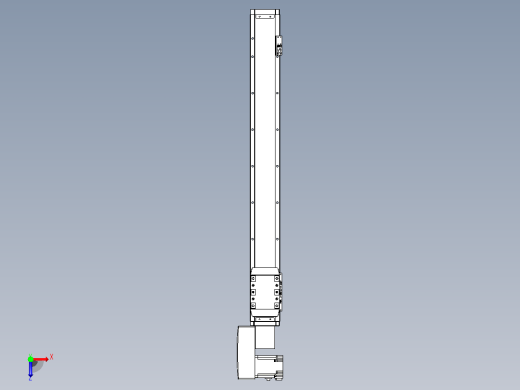 机器人皮带驱动直线轴TPA-GCB-80-P60-L650-QL-M20-N3俯视缩略图