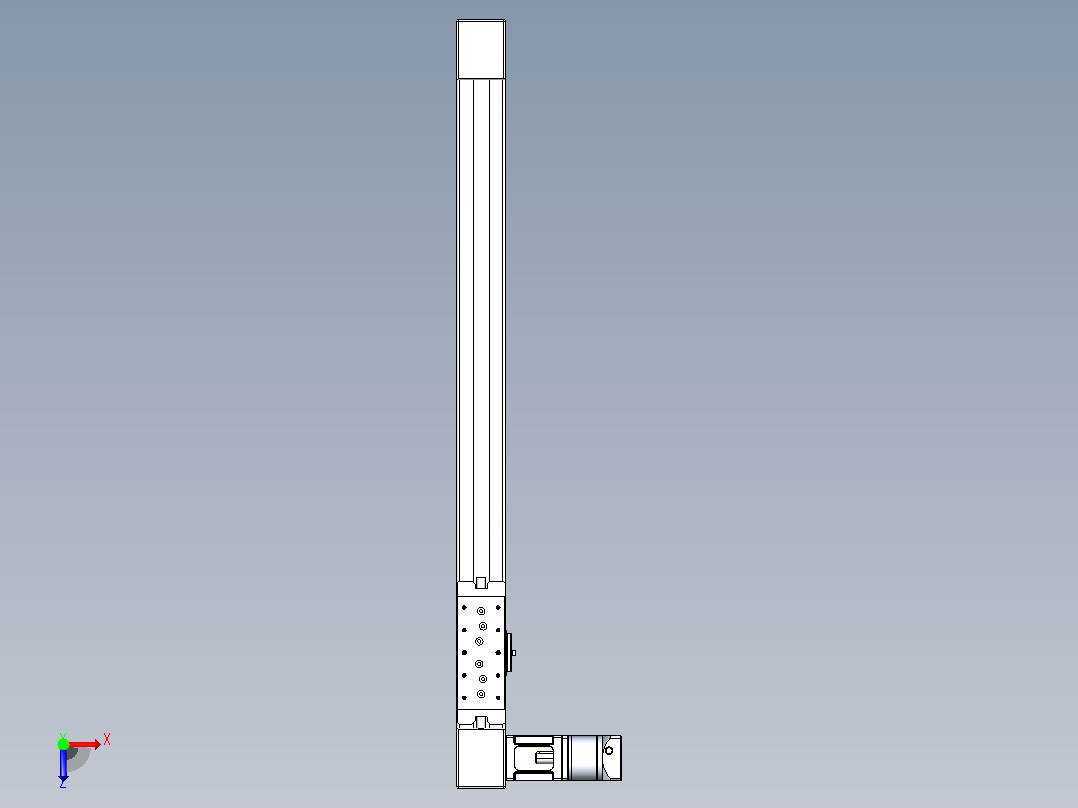 带式直线轴半闭式TPA-ONB-60-140-L650-DR-J60-N3俯视图