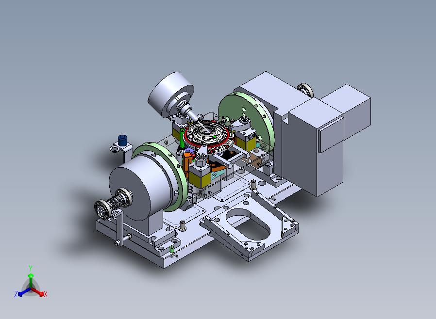 A62-油泵前壳体OP10夹具图正等轴测图