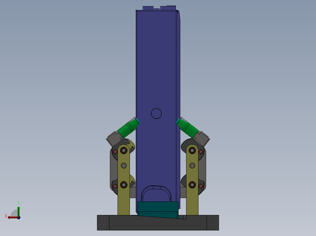 弹性离线双向侧夹居中定位sw17可编辑前视图