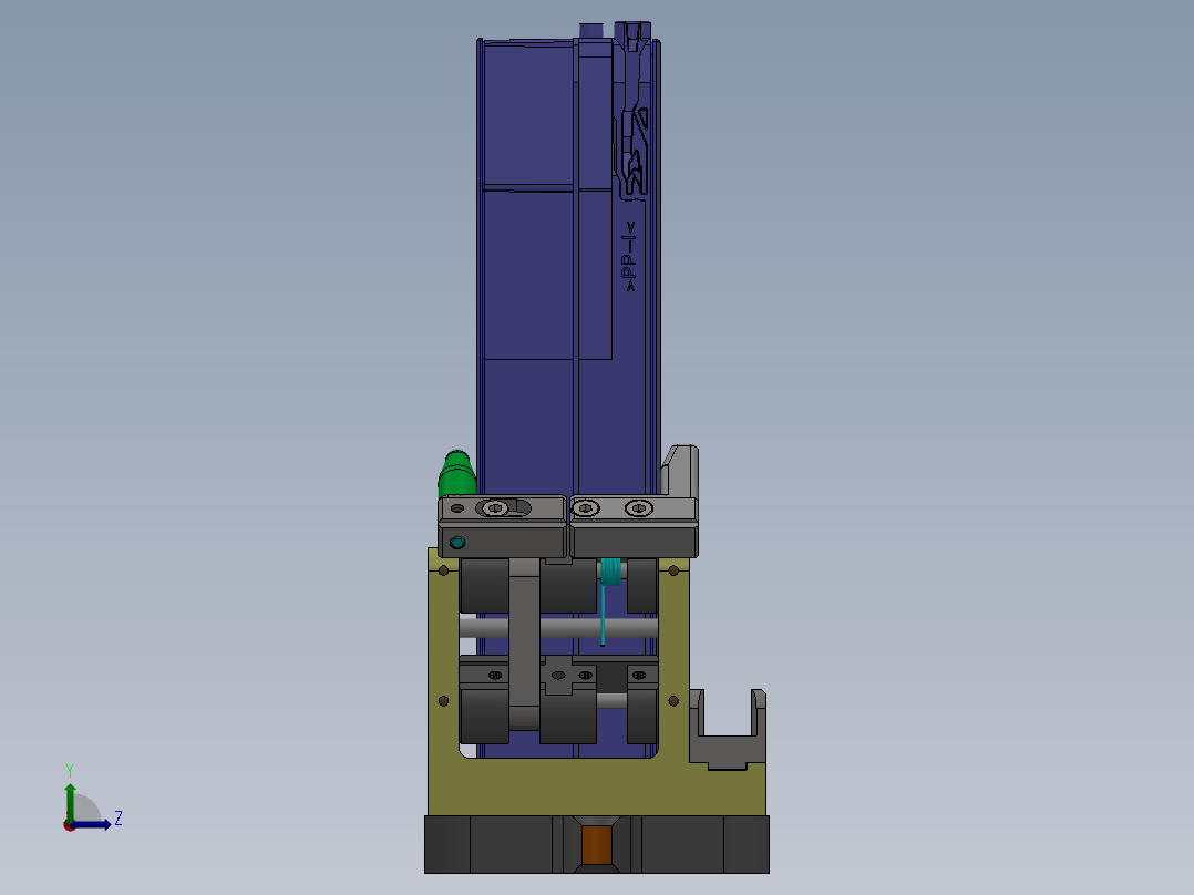弹性离线双向侧夹居中定位sw17可编辑右视图