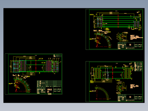 回转支承的CAD图及标准参考