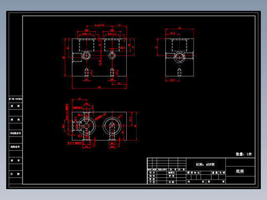 高压气筒CAD图纸