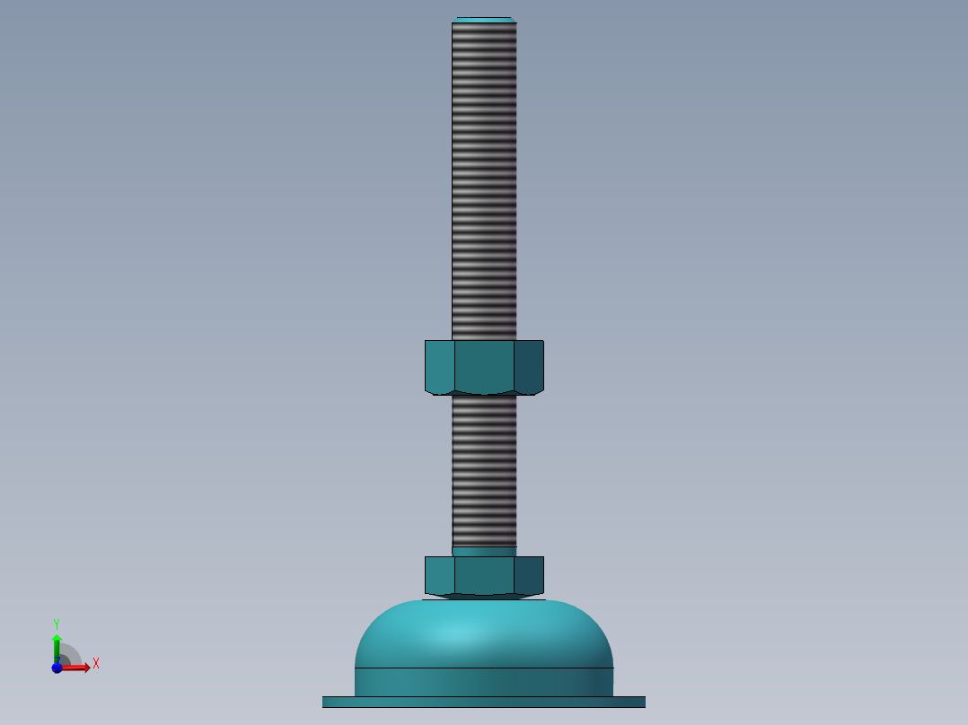 地脚座3d模型前视图