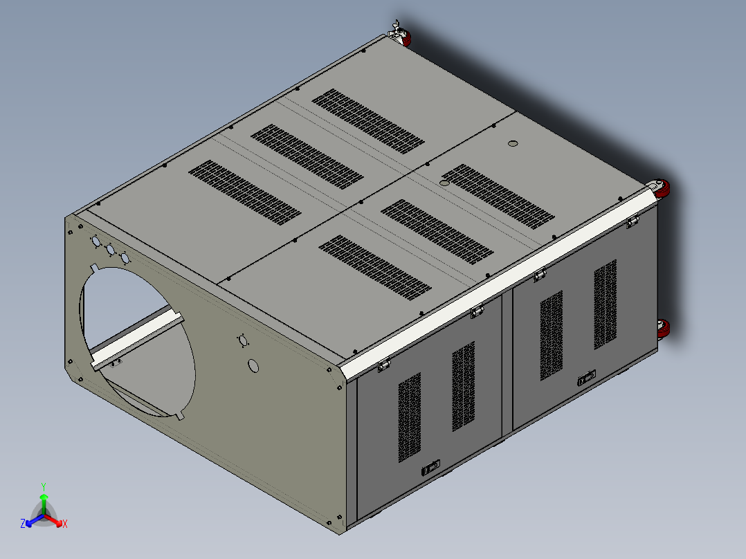 注塑机集中供料系统3D图纸