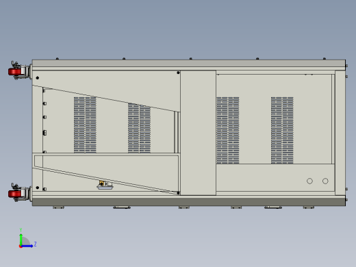 注塑机集中供料系统3D图纸左视缩略图