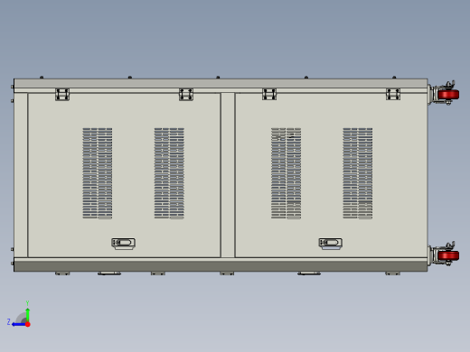注塑机集中供料系统3D图纸右视缩略图