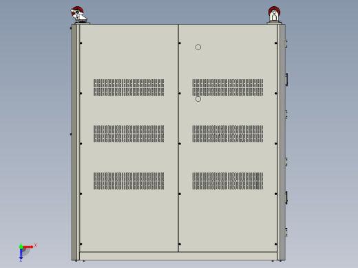注塑机集中供料系统3D图纸俯视缩略图