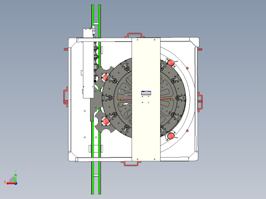 自动化内外洗瓶机3D图纸h777 K145 非标自动化设备3D图纸3D模型后视缩略图