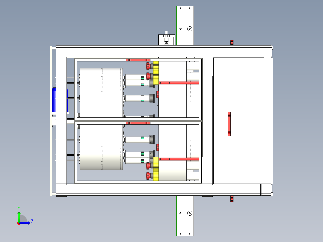 自动化内外洗瓶机3D图纸h777 K145 非标自动化设备3D图纸3D模型左视图