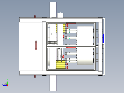 自动化内外洗瓶机3D图纸h777 K145 非标自动化设备3D图纸3D模型右视缩略图