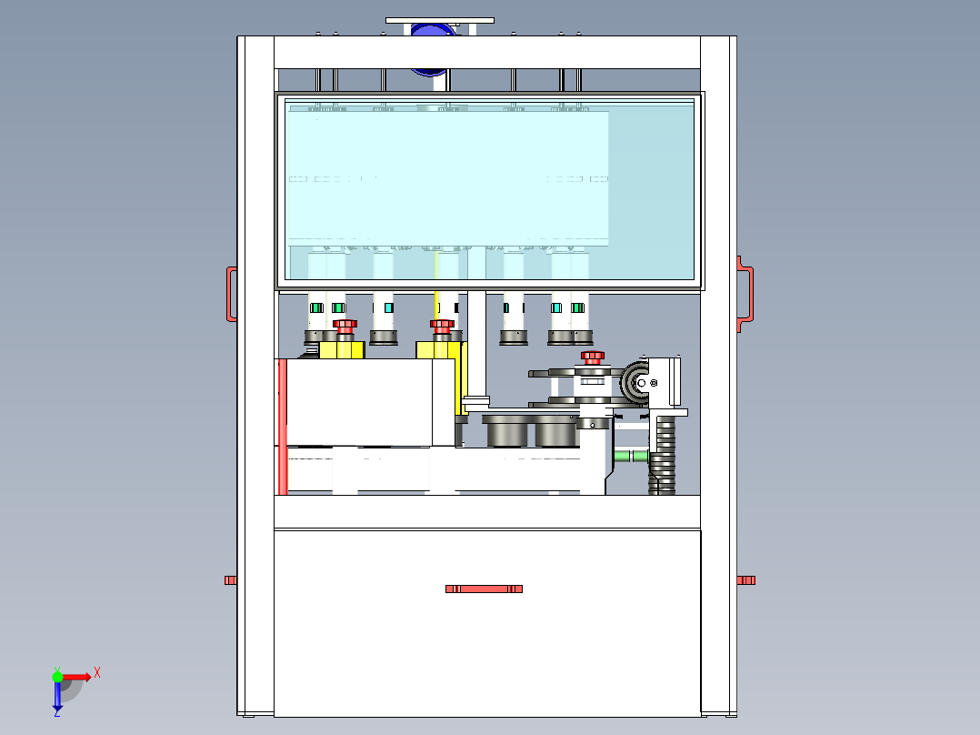 自动化内外洗瓶机3D图纸h777 K145 非标自动化设备3D图纸3D模型俯视图