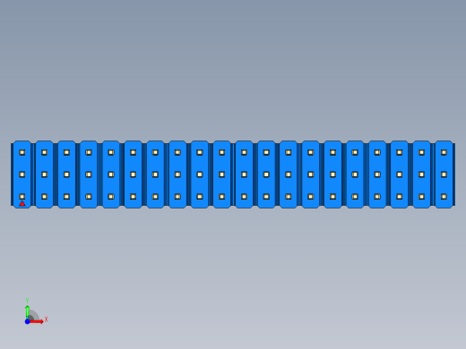 彩色公头100mil（2.54mm）系列-DS1021_blue_3x20p_100mil_Type1_rev1.0前视缩略图