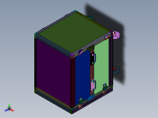 航空抗震仪器箱物流托运箱