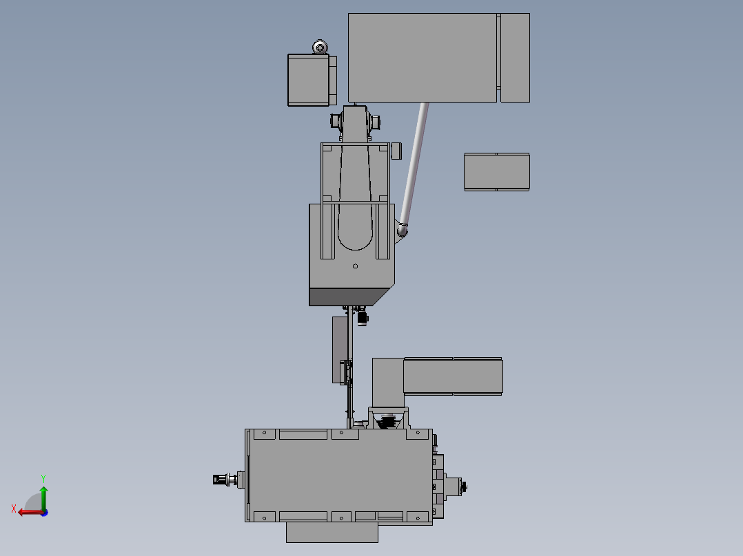 168全自动圆柱磨削机床后视图