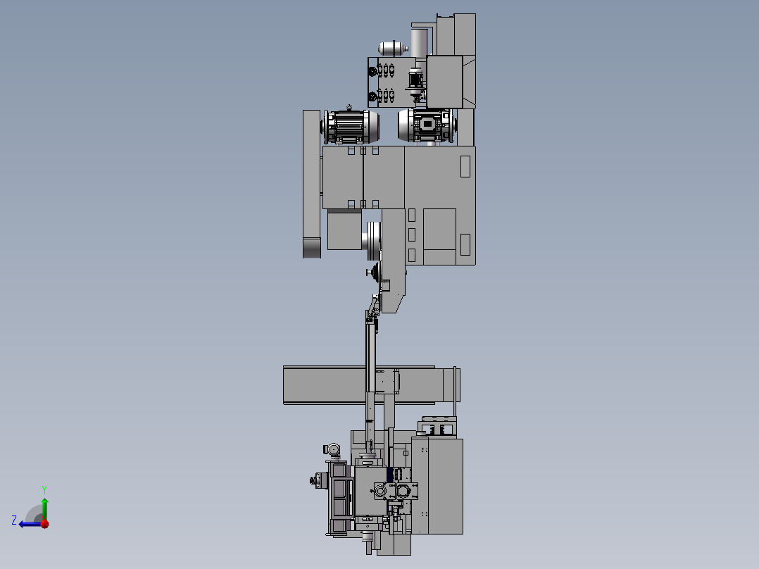 168全自动圆柱磨削机床右视图