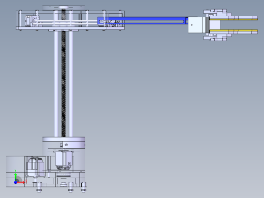 圆柱坐标伸缩上下机械臂前视缩略图