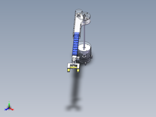 圆柱坐标伸缩上下机械臂正等轴测缩略图