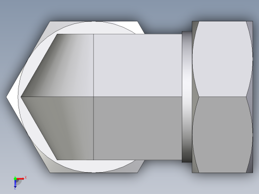 卡套式工业通用硬管接头EO_Assembled_adjustable_standpipe_elbow_EVW42LR71俯视缩略图
